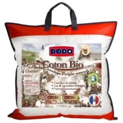 DODO Oreiller Coton Bio - 60 X 60 Cm - Blanc