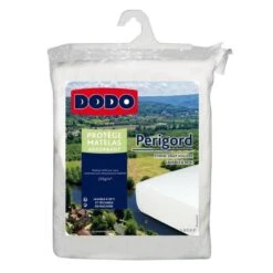 DODO Protege-matelas Molleton Absorbant Perigord - 230 G/m² - 90 X 190 Cm - Blanc