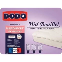 DODO Surmatelas 140 X 190 - Polyester Confortlof - CONFORTLOFT -Lexibook Magasin dodo surmatelas 140 x 190 polyester confortlof confortloft 3307412375076 452783
