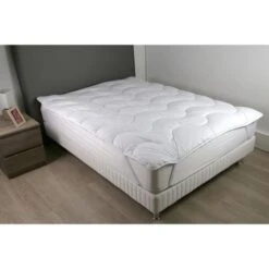 DODO Surmatelas 140 X 190 - Polyester Fibre Haute Technologie - Moelleux - CONTRY