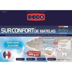 DODO Surmatelas 160 X 200 - Polyester Confortlof - CONFORTLOFT -Lexibook Magasin dodo surmatelas 160 x 200 polyester confortlof confortloft 3307412375090 452780