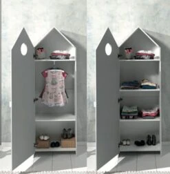 Ensemble Armoire Bibliothèque Bois Laqué Blanc Camila -Lexibook Magasin ensemble armoire bibliotheque bois laque blanc casami 5420070233095 692605