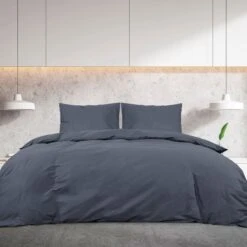 Ensemble De Housse De Couette Anthracite 140x200 Cm Microfibre -Lexibook Magasin ensemble de housse de couette anthracite 140x200 cm microfibre 3666722873888 1472395