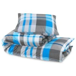 Ensemble De Housse De Couette Bleu Et Gris 155x220 Cm Coton -Lexibook Magasin ensemble de housse de couette bleu et gris 155x220 cm coton 3666722937603 1514528