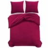 Ensemble De Housse De Couette Bordeaux 200x200/60x70 Cm -Lexibook Magasin ensemble de housse de couette bordeaux 200x200 60x70 cm 8718475562894 769209