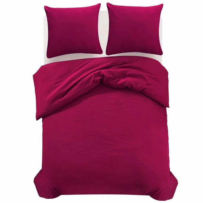 Ensemble De Housse De Couette Bordeaux 200x200/60x70 Cm 3 Ensemble De Housse De Couette Bordeaux 200x200/60x70 Cm