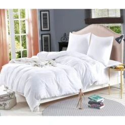 Ensemble Housse De Couette Satin De Coton Blanc 155x220/80x80cm -Lexibook Magasin ensemble housse de couette satin de coton blanc 155x220 80x80cm 8718475515708 1268785