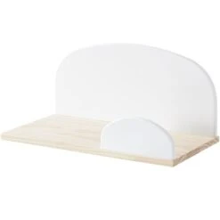 Etagère Bois Laqué Blanc Kiddy 45 Cm