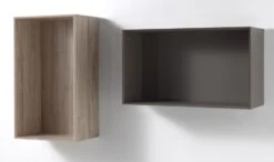 Etagère Murale Bois Clair Et Marron Foresta - Lot De 2