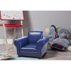Fauteuil Club Enfant Simili Cuir Bleu Klubb -Lexibook Magasin fauteuil club enfant simili cuir bleu 3248115113070 412741