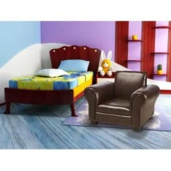 Fauteuil Club Enfant Simili Cuir Marron Klubb -Lexibook Magasin fauteuil club enfant simili cuir marron 3248115113971 412745