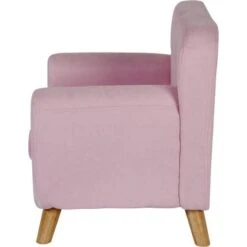 Fauteuil Enfant Tissu Rose Et Pieds Bois Massif Clair Nitty -Lexibook Magasin fauteuil enfant tissu rose et pieds bois massif clair nolby 3248115114350 412734