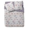 FINLANDEK Parure De Couette Réversible Sasuli - 100% Coton - 240 X 260 Cm - Violet Lilas Et Beige -Lexibook Magasin finlandek parure de couette reversible sasuli 100 coton 240 x 260 cm violet lilas et beige 3222477190269 433069