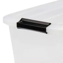 IRIS OHYAMA Lot De 3 Boîtes De Rangement Top Box TB-30 - Plastique - 30 L - 57,5 X 39 X 20,5 Cm - Transparent Et Noir -Lexibook Magasin iris ohyama lot de 3 boites de rangement top box tb 30 plastique 30 l 57 5 x 39 x 20 5 cm transparent et noir 8716382156670 521044
