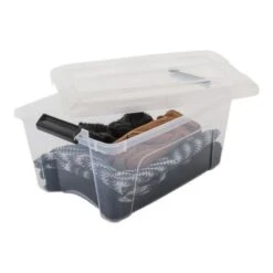 IRIS OHYAMA Lot De 6 Boîtes De Rangement Empilables - Transparent - 30 L - 58 X 39,5 X 20,5 Cm -Lexibook Magasin iris ohyama lot de 6 boites de rangement empilables transparent 30 l 58 x 39 5 x 20 5 cm 8716382192890 488491