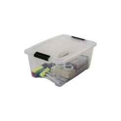IRIS OHYAMA Lot De 6 Boîtes De Rangement Empilables - Transparent - 30 L - 58 X 39,5 X 20,5 Cm -Lexibook Magasin iris ohyama lot de 6 boites de rangement empilables transparent 30 l 58 x 39 5 x 20 5 cm 8716382192890 488492