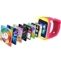 KURIO Montre Connectée Et Lumineuse Gulli Rose -Lexibook Magasin kurio montre connectee et lumineuse gulli rose 8436542833042 459958