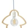 Lampe Suspension Bois Laqué Clair Fly Me