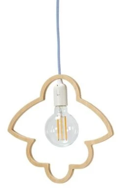Lampe Suspension Bois Laqué Clair Fly Me