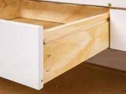 Lit Banquette 4 Tiroirs Pin Massif Blanc Zara 90x190 Cm -Lexibook Magasin lit banquette 4 tiroirs pin massif blanc ulli 4010340292405 577359