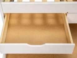 Lit Banquette 4 Tiroirs Pin Massif Blanc Zara 90x190 Cm -Lexibook Magasin lit banquette 4 tiroirs pin massif blanc ulli 4010340292405 577360