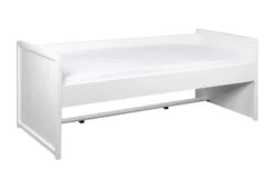 Lit Banquette 90x200 Cm Blanc Neiza -Lexibook Magasin lit banquette 90x200 cm bois blanc 5414375182028 592515