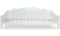 Lit Banquette Enfant Pin Massif Blanc Flying 90x190 Cm