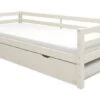 Lit Banquette Gigogne Enfant - 2x90x190cm - Pin Massif Blanchi - Sommier Inclus - SOREN -Lexibook Magasin lit banquette gigogne enfant 2x90x190cm pin massif blanchi sommier inclus soren 5706459149981 1424938