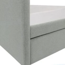 Lit Banquette Gigogne - Tissu Gris - Sommiers Inclus - 90 X 190 Cm - EVEN -Lexibook Magasin lit banquette gigogne tissu gris sommiers inclus 90 x 190 cm even 3612400228501 536024