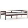 Lit Banquette Marron Foncé Bois De Pin Massif 90x200 Cm -Lexibook Magasin lit banquette marron fonce bois de pin massif 90x200 cm 3666722222440 1136509