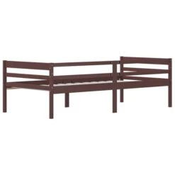 Lit Banquette Marron Foncé Bois De Pin Massif 90x200 Cm -Lexibook Magasin lit banquette marron fonce bois de pin massif 90x200 cm 3666722222440 1136513