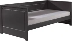 Lit Banquette Pin Massif Taupe Pinie 90x200 Cm