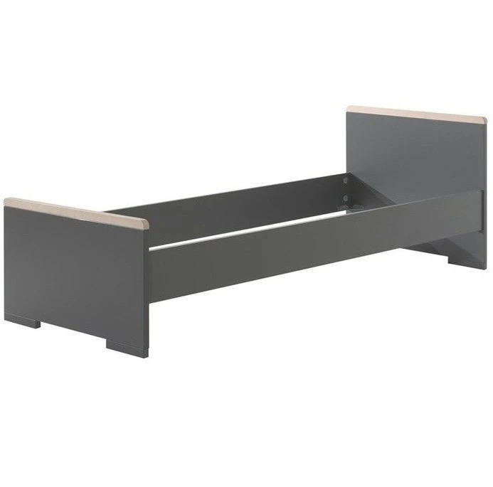 Lit Bois Hêtre Gris Anthracite London 90x200cm 3 Lit Bois Hêtre Gris Anthracite London 90x200cm