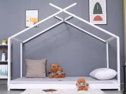 Lit Cabane 90x190 Cm Bois Massif Blanc Toli 7 Lit Cabane 90x190 Cm Bois Massif Blanc Toli -Lexibook Magasin lit cabane 90x190 cm bois massif blanc toli 3248116139031 1026137