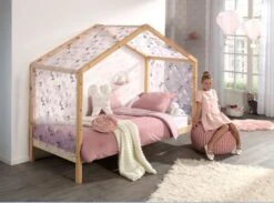 Lit Cabane 90x200 Cm Et Sommier Pin Massif Clair Kobi -Lexibook Magasin lit cabane 90x200 cm et sommier pin massif clair dallas 5420070231336 594861
