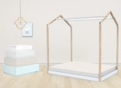 Lit Cabane Bois Massif Clair Et Blanc Casa 140x190 Cm 5 Lit Cabane Bois Massif Clair Et Blanc Casa 140x190 Cm -Lexibook Magasin lit cabane bois massif clair et blanc casa 140x190 cm 327009