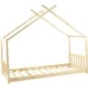 Lit Cabane Bois Massif Clair Linone 90x190 Cm 1 Lit Cabane Bois Massif Clair Linone 90x190 Cm -Lexibook Magasin lit cabane bois massif clair linone 90x190 cm 3248116140341 1026128