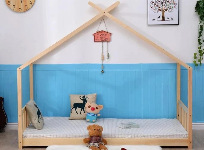 Lit Cabane Bois Massif Clair Linone 90x190 Cm 4 Lit Cabane Bois Massif Clair Linone 90x190 Cm – Image 2