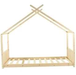 Lit Cabane Bois Massif Clair Linone 90x190 Cm 9 Lit Cabane Bois Massif Clair Linone 90x190 Cm -Lexibook Magasin lit cabane bois massif clair linone 90x190 cm 3248116140341 1026131