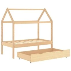 Lit Cabane Enfant Avec Tiroir Bois De Pin Massif 70x140 Cm -Lexibook Magasin lit cabane enfant avec tiroir bois de pin massif 70x140 cm 3666722345392 956745