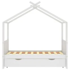 Lit Cabane Enfant Avec Un Tiroir Blanc Pin Massif 80x160 Cm 2 -Lexibook Magasin lit cabane enfant avec un tiroir blanc pin massif 80x160 cm 2 3666722780094 997589
