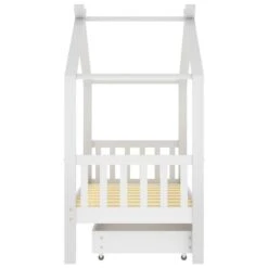 Lit Cabane Enfant Avec Un Tiroir Blanc Pin Massif 80x160 Cm 2 -Lexibook Magasin lit cabane enfant avec un tiroir blanc pin massif 80x160 cm 2 3666722780094 997590