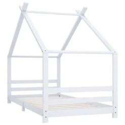 Lit Cabane Enfant Blanc Bois De Pin Massif 90x200 Cm -Lexibook Magasin lit cabane enfant blanc bois de pin massif 90x200 cm 3666722446525 791435