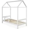 Lit Cabane Pin Massif Blanc Wisty 90x190 Cm -Lexibook Magasin lit cabane pin massif blanc willow 90x190 cm 3327480044735 355799