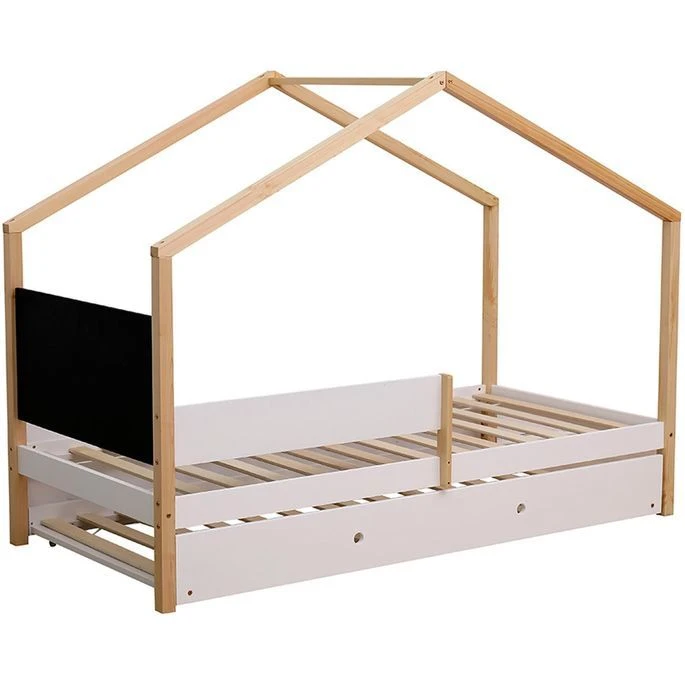 Lit Cabane Pin Massif Blanc Idylle 90x190 Cm 3 Lit Cabane Pin Massif Blanc Idylle 90x190 Cm