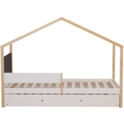 Lit Cabane Pin Massif Blanc Idylle 90x190 Cm 12 Lit Cabane Pin Massif Blanc Idylle 90x190 Cm -Lexibook Magasin lit cabane pin massif blanc woody 90x190 cm 3248116153044 556992