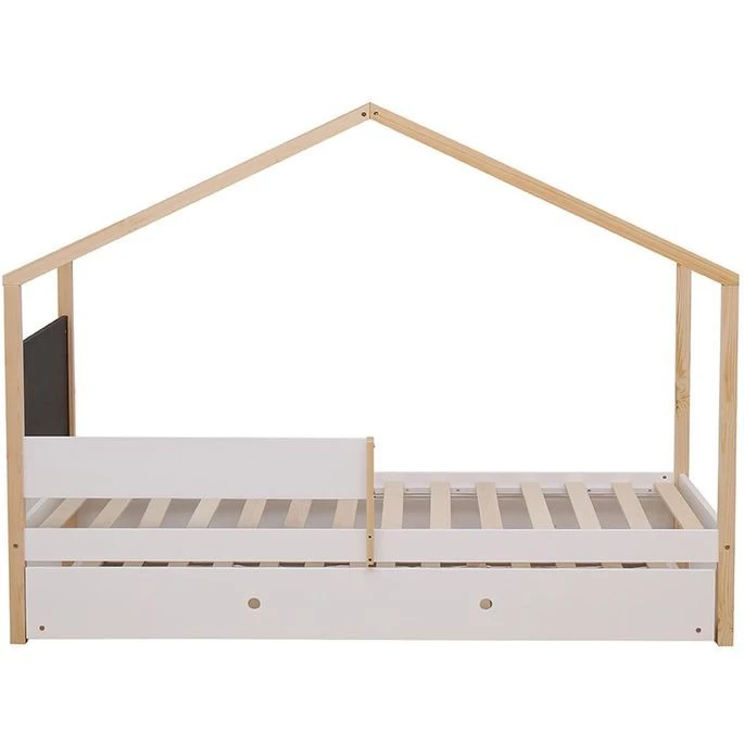 Lit Cabane Pin Massif Blanc Idylle 90x190 Cm 4 Lit Cabane Pin Massif Blanc Idylle 90x190 Cm – Image 2