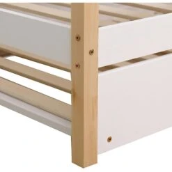 Lit Cabane Pin Massif Blanc Idylle 90x190 Cm 13 Lit Cabane Pin Massif Blanc Idylle 90x190 Cm -Lexibook Magasin lit cabane pin massif blanc woody 90x190 cm 3248116153044 556993