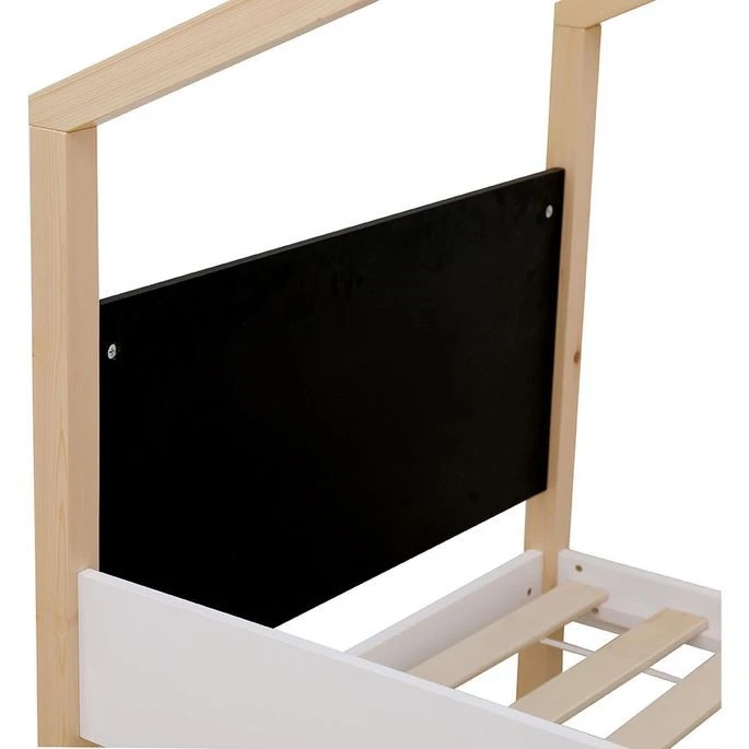 Lit Cabane Pin Massif Blanc Idylle 90x190 Cm 7 Lit Cabane Pin Massif Blanc Idylle 90x190 Cm – Image 5