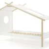 Lit Cabane Pin Massif Clair Et Blanc Coconi 90x200 Cm -Lexibook Magasin lit cabane pin massif clair et blanc coconi 90x200 cm 5420070222075 91981